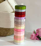 Стрічка атласна 2см 36 ярдів 17 кольорів